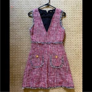 Zara mini dress, elegant and Chanel style